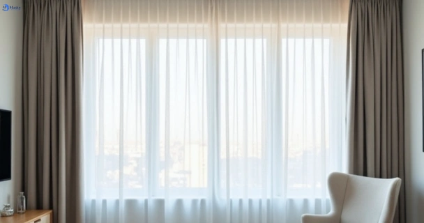 Freshly steam cleaned curtains in strathpine QLD
